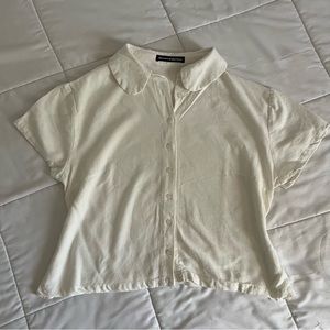 white collar button up